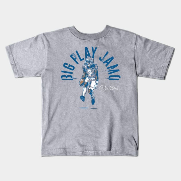 Jameson Williams Big Play Jamo Kids T-Shirt by Chunta_Design